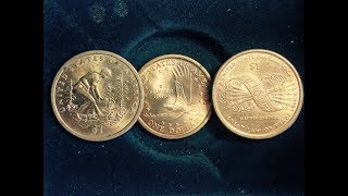 2000 2009 2010 Sacagawea Dollar Coins Original and Commemorative Coins [upl. by Alliber]