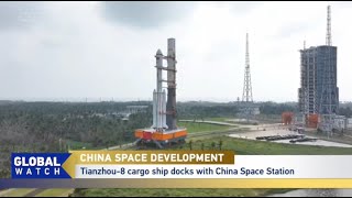 Glimpse at experimental load carried by Tianzhou8 cargo spacecraft [upl. by Ianahs]