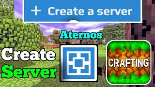 How to make aternos server for crafting and building [upl. by Bokaj31]