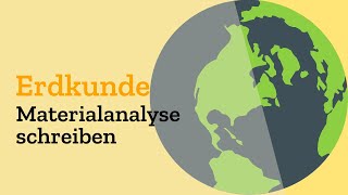 Materialanalyse amp Lokalisation in Erdkunde  Aufgaben im Abitur in Geographie mit Themen Klausur [upl. by Nhaj693]