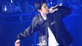 Fancam 150817 EXO Chanyeol Promise 150816 Lay Rap focus [upl. by Mimajneb482]