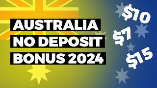 No Deposit Bonus Top Aussie Casinos 2024 [upl. by Yrtua]