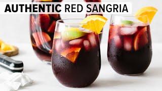 SANGRIA RECIPE  easy authentic red sangria [upl. by Mundy]