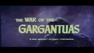 The War of the Gargantuas 1966  US Theatrical Trailer [upl. by Zavala871]