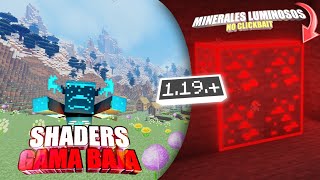 🔸️💜LOS MEJORES SHADERS CON MINERALES QUE BRILLAN EN LA OSCURIDAD PARA MINECRAFT BEDROCK 119 y 120 [upl. by Ybbil]