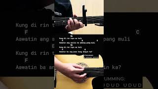 Kung Di Rin Lang Ikaw  December Avenue ft Moira  Easy Guitar Chords Tutorial For Beginners [upl. by Esinev856]