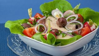 Traditional Salad Nicoise with Grilled Tuna [upl. by Nochur842]