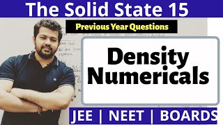 The Solid state 15  Density Numericals [upl. by Eerat538]