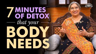 How To Detox Your Body  Detox Your Whole Body in 7 Minutes  Cleanse Your Body  Yogic Living [upl. by Nive682]