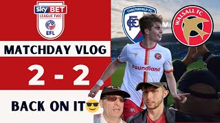 Chesterfield 22 Walsall matchday vlog  back on it😎 [upl. by Fabrianne141]