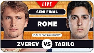 ZVEREV vs TABILO • ATP Rome 2024 SF • LIVE Tennis PlaybyPlay Stream [upl. by Seraphina3]