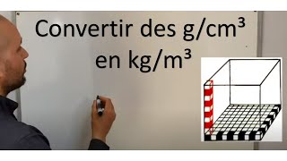 Masse volumique convertir des gcm³ en kgm³ [upl. by Nickey]