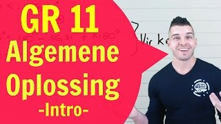 Gr 11 Wiskunde  Trigonometrie  Algemene Oplossing Intro [upl. by Notna]