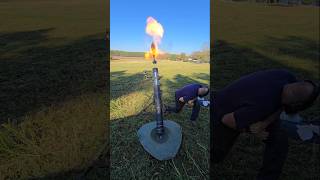 💥 FIRST FIRING 💥 of LARGEST CIVILIAN OWNED MORTAR in USA  120mm Artillery military army edc USA [upl. by Esaj]