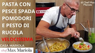 PASTA CON PESCE SPADA POMODORI E PESTO DI RUCOLA ricetta facile da CasaMariola [upl. by Maitland]