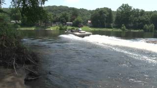 Inboard Jet Boat in Shallow Water [upl. by Ashbaugh]