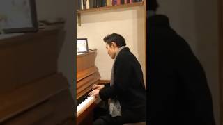 Public Piano  Paris France  Eastern Prelude No 3 by Chris Norton 2 pianolessons 112019 [upl. by Oremo]