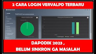 CARA LOGIN VERVALPD TERBARU DAPODIK 2023 [upl. by Garrek]