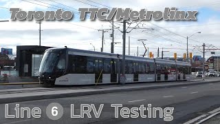 Toronto TTCMetrolinx Line 6 Finch West LRV Testing at Sentinel amp Jane and Finch Stops 1292024 [upl. by Asi293]