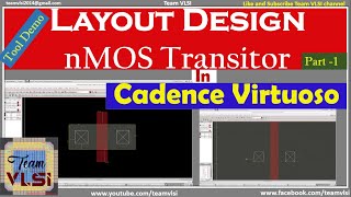 Layout design of nMOS transistor from scratch in Cadence Virtuoso  Part1 [upl. by Brucie671]