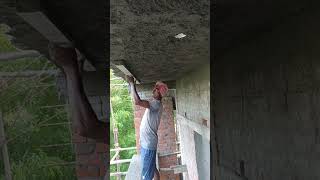 Balcony ceiling plaster construction [upl. by Nalo]