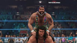 Headshrinkers Vs Steiner Brothers Wcw 2k23 [upl. by Naujyt]