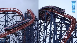 The Big One is TESTING  Blackpool Pleasure Beach PreSeason 2023 [upl. by Arramahs]