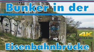 Lost Place Alte Eisenbahnbrücke mit Bunker in Wesel 4K  LostPlace [upl. by Gilus141]