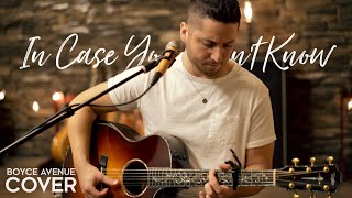 In Case You Didnt Know  Brett Young Boyce Avenue acoustic cover on Spotify amp Apple [upl. by Aixela]