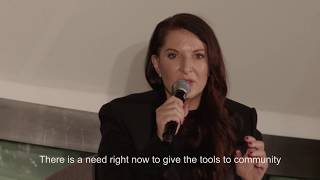 Artist Talks Marina Abramovic  community works [upl. by Sondra]