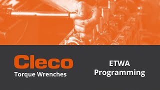 Cleco Torque Wrenches ETWA Programming [upl. by Ahsiliw]