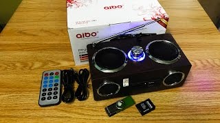 Loa Aibo PN08 nghe USB thẻ nhớ radio [upl. by Anilahs]