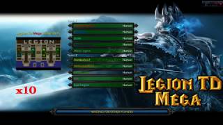 Warcraft 3  Battlenet  Legion TD Mega 35 x10 v39f  All Pick [upl. by Savick752]