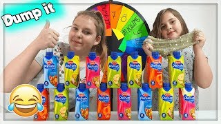 MYSTERY WHEEL DONT CHOOSE THE WRONG INGREDIENT SLIME CHALLENGE DUMP IT SWITCHUP [upl. by Koser]