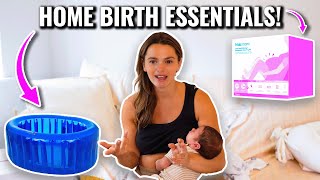 Everything I Bought For My Home Birth amp Postpartum Essentials [upl. by Neri321]