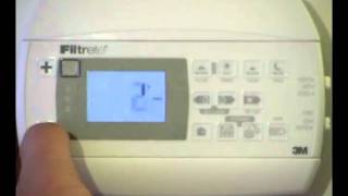 Filtrete 3M22 How set swing the thermostat [upl. by Aneetsirk]