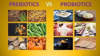 PREBIOTICS vs PROBIOTICS  DIFFERENCES [upl. by Litnahc479]