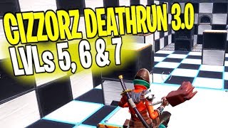 How to Beat Level 5 6 amp 7  CIZZORZ DEATHRUN 30 Ultimate Guide Fortnite Battle Royale [upl. by Trab]