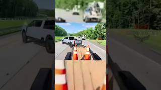 The pickup driver pulled in front of him and slammed the brakes AmericanTruckDrivers [upl. by Ennovaj]