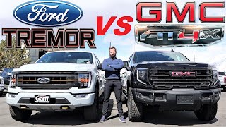 2023 Ford Tremor VS 2023 GMC Sierra AT4X Step Aside Ford Theres A New King In Town [upl. by Flavio]