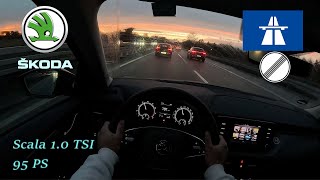 2023 Skoda Scala 10 TSI 5Speed Manual 95 PS NIGHTPOV DRIVE FRANKFURT AIRPORT 60 FPS [upl. by Candy]