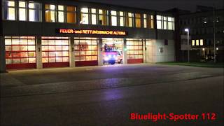 Einsatzfahrt HLF Berufsfeuerwehr HamburgAltona [upl. by Aloek]