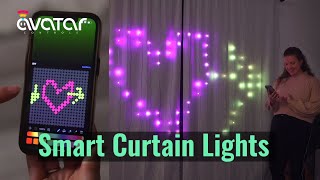 Smart Curtain Lights String with 400 RGB LEDs DIY Your Effects [upl. by Kenrick509]