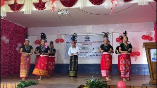 CELEBRATING TEACHERS DAY MBAC GARO TRADITIONAL DANCE REMIX BA 1ST SEMESTER mawsynram [upl. by Ayotan]