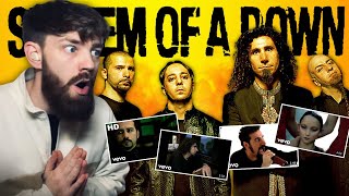 METAL VIRGIN REACTS TO SYSTEM OF A DOWNS BIGGEST SONGS 🤯  UK RAP FANS REACTION [upl. by Harsho242]