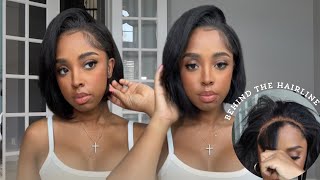 How To Install a Lace Wig Behind Your Hairline for a Very Natural Look amp Install Easy Method [upl. by Anavas]