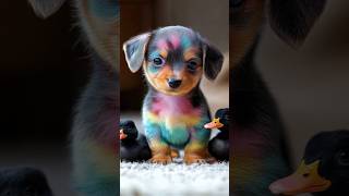 Meet the CUTEST RainbowColored Dachshund Puppy EVER [upl. by Selry15]