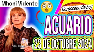 🤩 SE UNA RACHA DE RIQUEZA PARA TI 🔥MHONI VIDENTE 🔮 Horóscopo de hoy ACUARIO 23 de OCTUBRE 2024 ❤️ [upl. by Ahsennod]