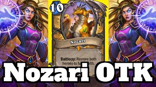 IMPOSSIBLE Nozari OTK Bonus Coldarra Drake Combo  Hearthstone [upl. by Uzziel]