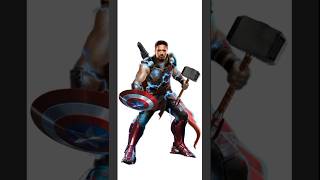 Thor  Iron man  Captain america  War machine  fusion art  shorts youtubeshorts [upl. by Cuttie]